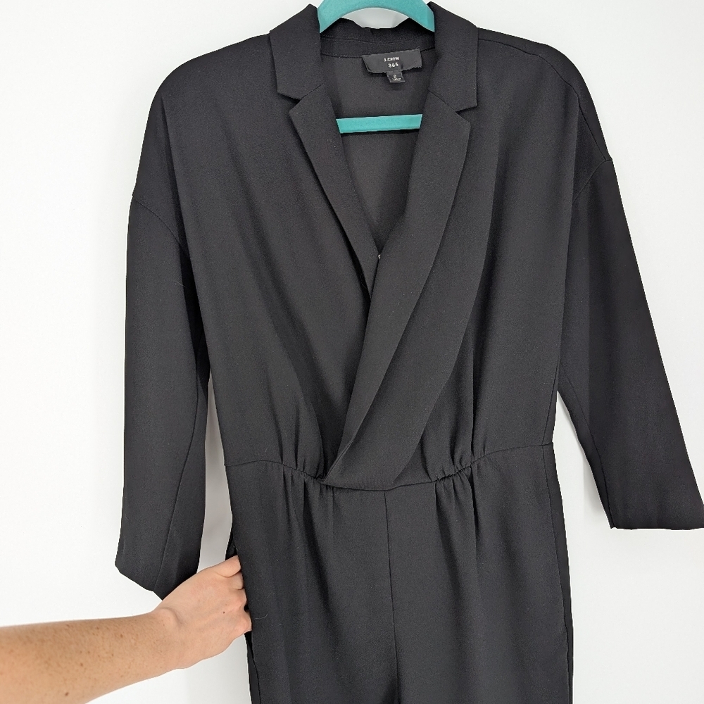 J Crew 365 Womens Black Jumpsuit in Everyday Crepe 2 - Picture 7 of 11